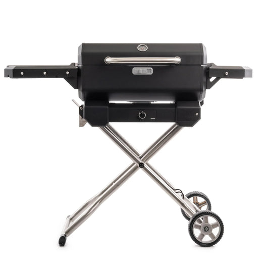 Masterbuilt Parrilla Portátil a Carbón con Carrito Plegable y Control de Temperatura - Parrilleros Aficionados