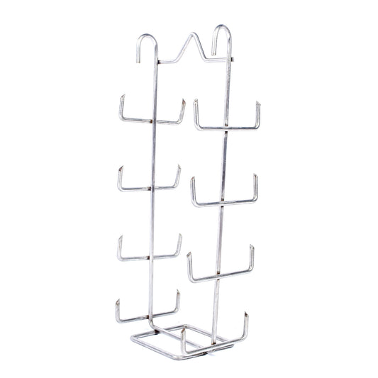 Soporte metálico para colgar chorizos en asador o parrilla, ideal para asados y BBQ