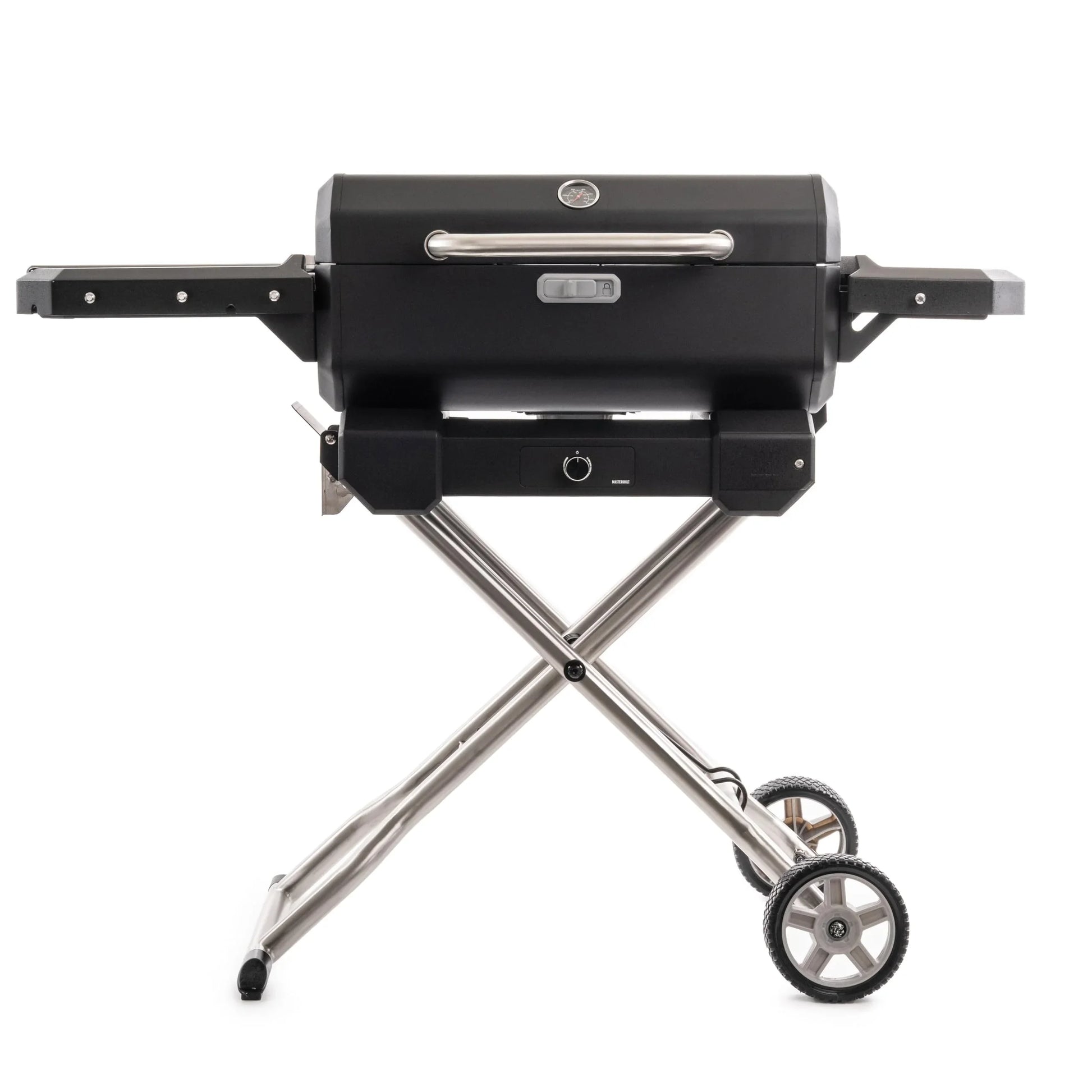 Masterbuilt Parrilla Portátil a Carbón con Carrito Plegable y Control de Temperatura - Parrilleros Aficionados