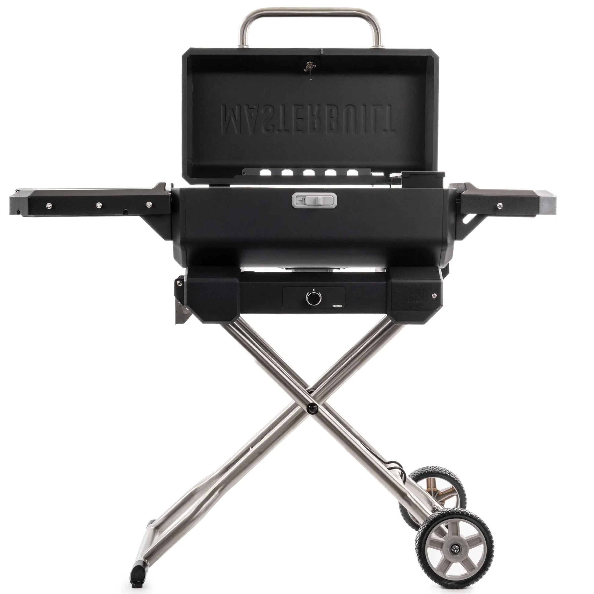 Masterbuilt Parrilla Portátil a Carbón con Carrito Plegable y Control de Temperatura - Parrilleros Aficionados