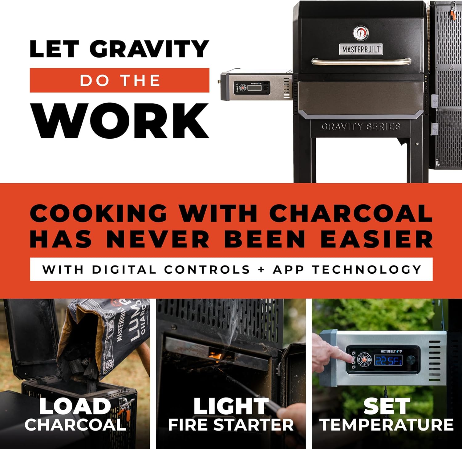 Masterbuilt Gravity Series 1050 - Parrilla y Ahumador Digital WiFi a Carbón - Parrilleros Aficionados