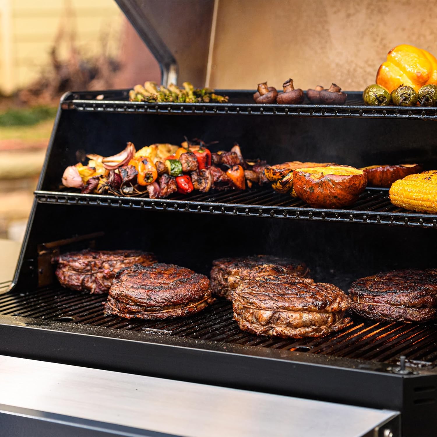 Masterbuilt Gravity Series 1050 - Parrilla y Ahumador Digital WiFi a Carbón - Parrilleros Aficionados