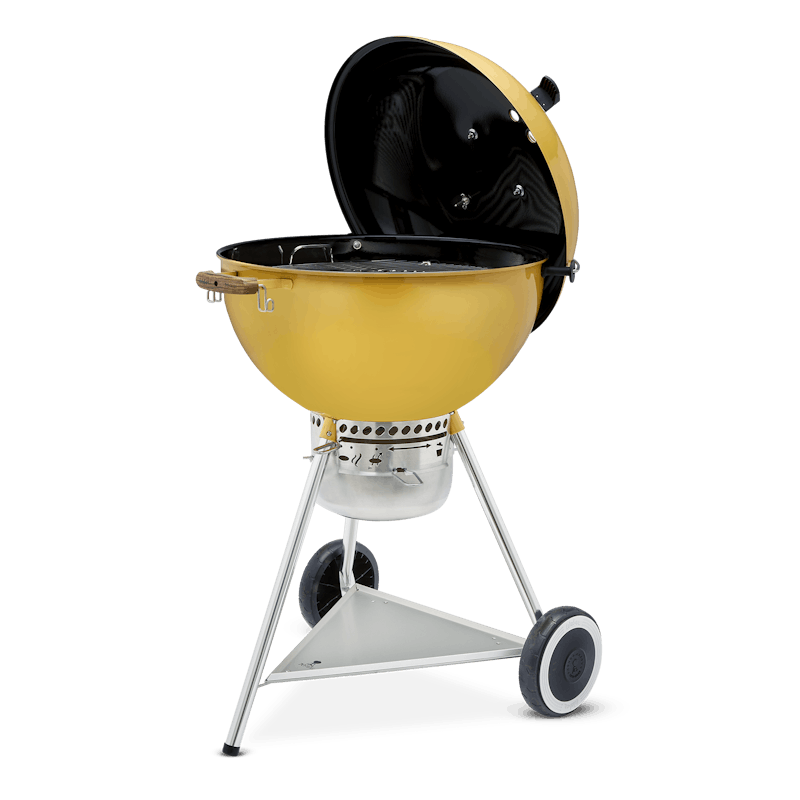 Asador De Carbón Kettle 70 Aniversario, 22" (Hot Rod Yellow)