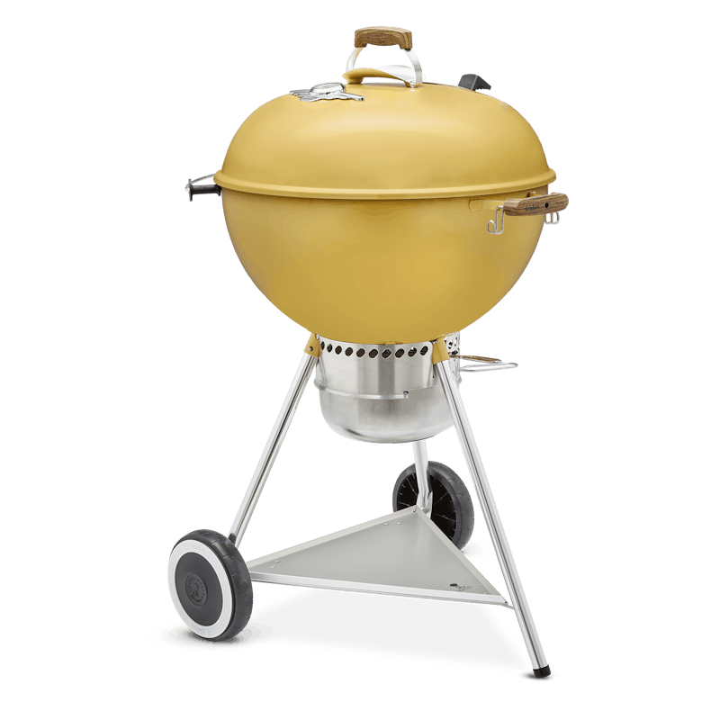 Asador De Carbón Kettle 70 Aniversario, 22" (Hot Rod Yellow)