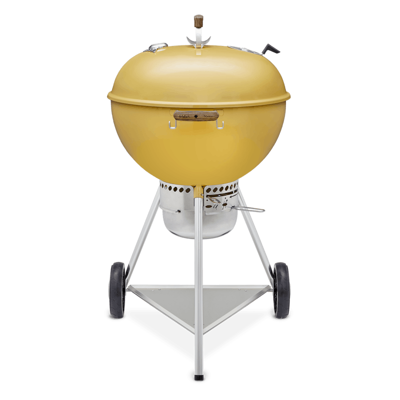 Asador De Carbón Kettle 70 Aniversario, 22" (Hot Rod Yellow)