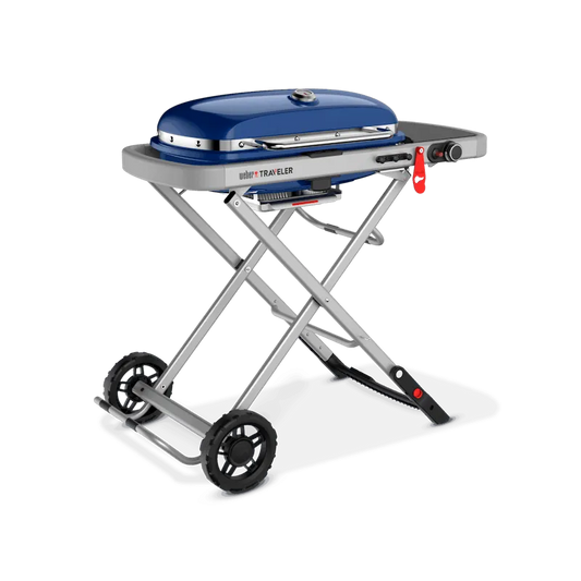 Asador Portátil De Gas Weber Traveler (Azul)