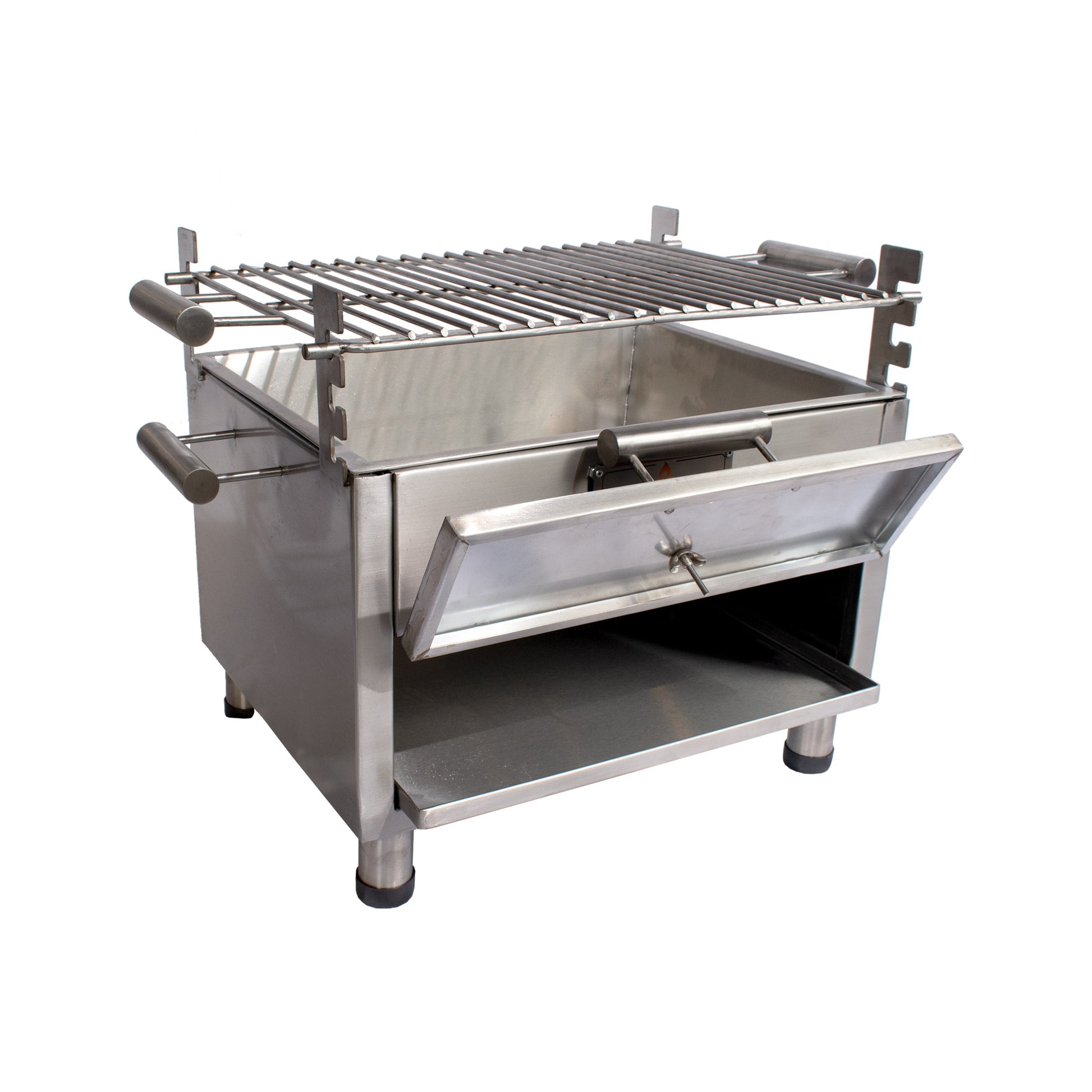 Caja china de acero inoxidable para asar y ahumar carnes, ideal para parrilla y BBQ